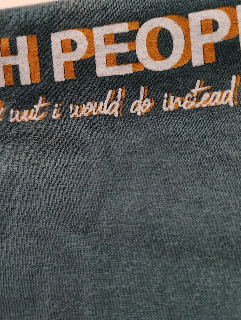 Rich People Band Shirt Size M Champion Slate Teal Indie Rock Merch - Picture 8 of 9